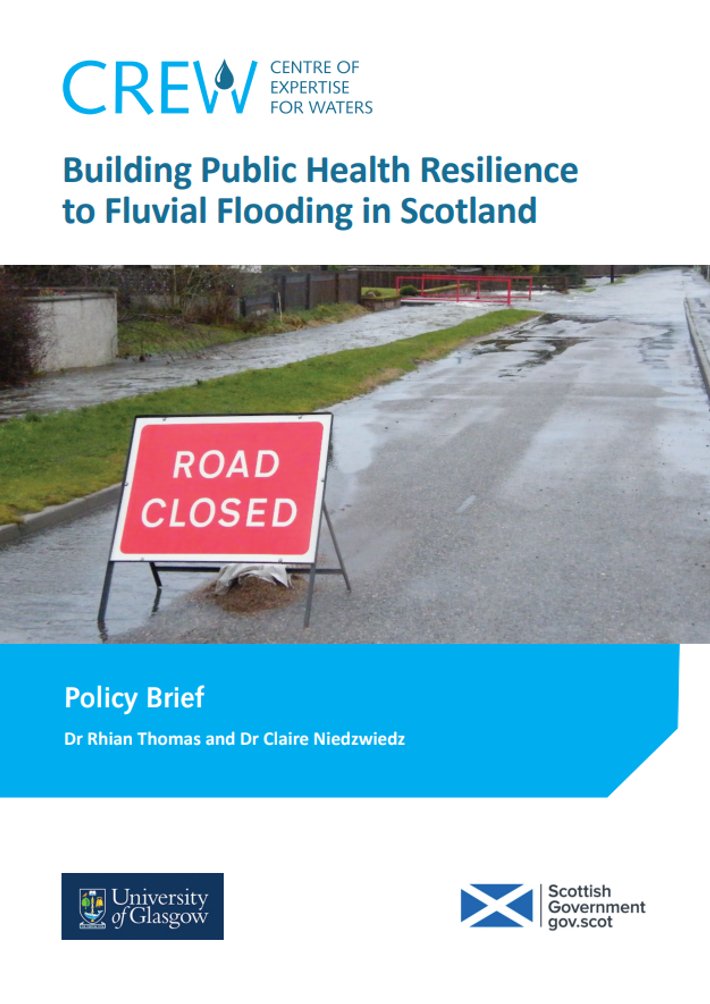 CREW_waters's tweet photo. New @CREW_waters policy brief just published which analysed Scottish flood-related and public health policies to identify knowledge gaps and mechanisms to incorporate public health resilience to flooding.💧
Available here: https://t.co/u5MR9PdzQm
@UofGlasgow @SGRESAS @scotgov https://t.co/24q1Iw5jKs