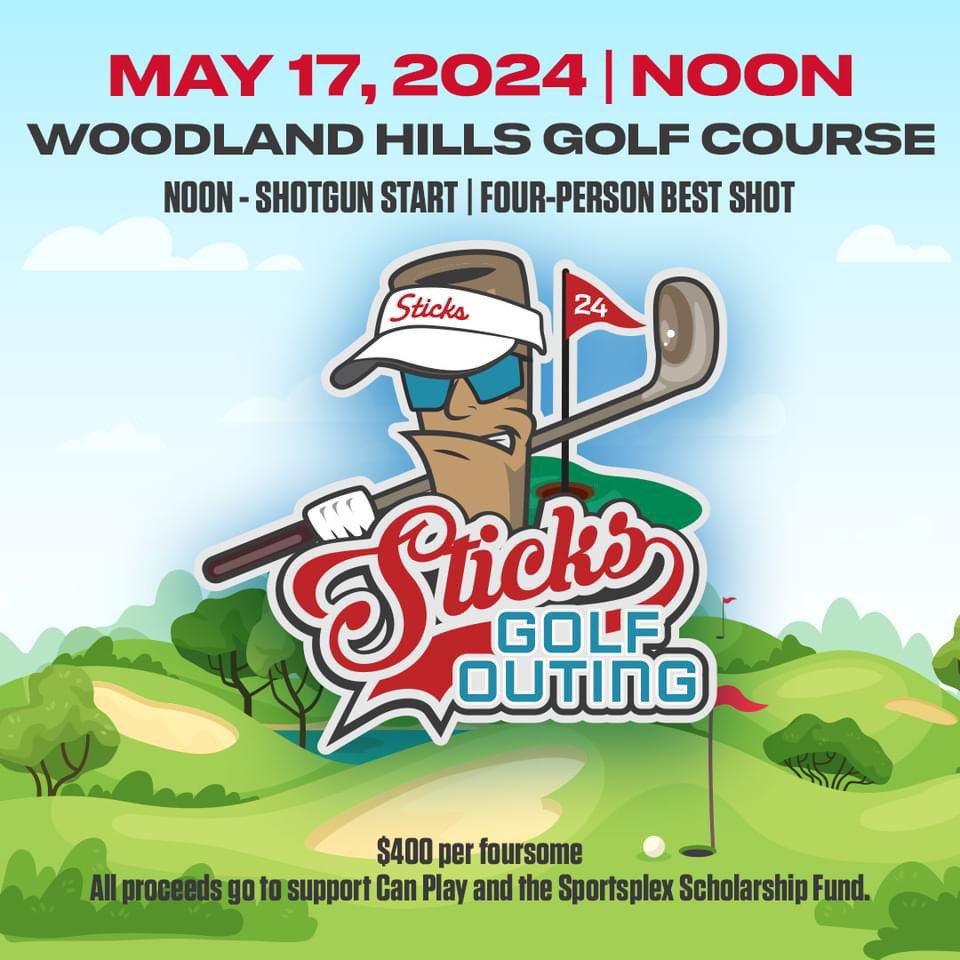 🏌️‍♀️ Our Sticks Golf Outing is coming up again in May. Grab three friends, make a team, have some fun, and support Can Play & the Iowa Sticks scholarship foundation! 📅Date: Friday May 17 ⌚️Time: Lunch/Check in - 12pm-12:45pm Shotgun start - 1pm 📍Location: Woodland Hills Golf…
