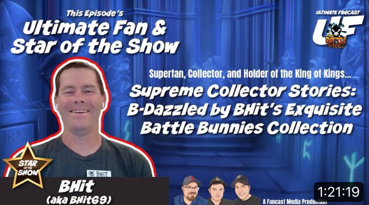 #new Ultimate Fancast show featuring @bHit69 🎉 Grab some ☕️ and enjoy the show! Watch here: youtu.be/s3YqTSi95Ko?si… #podcast #flufflefam #NFTComminity @battlebunniesTM