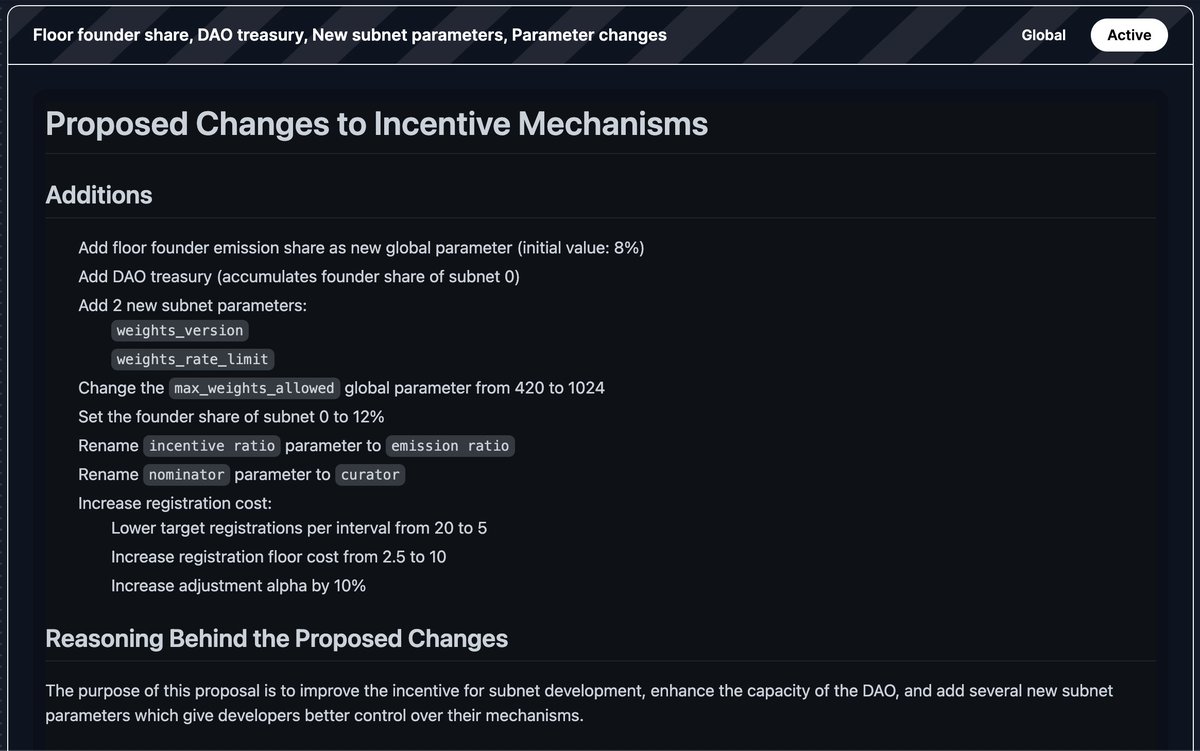 the community just submitted a new proposal with several additions and changes, like a DAO treasury. to read the full version with all the reasoning behind the changes go to governance.communeai.org please vote!