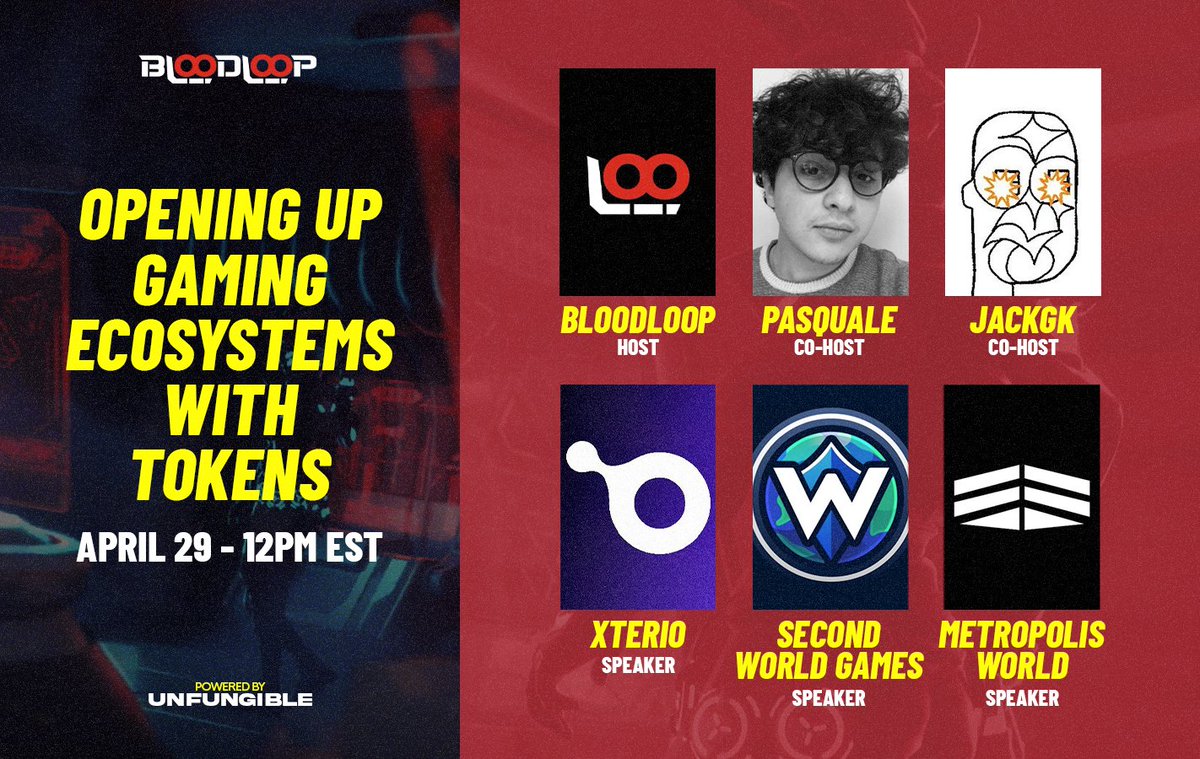 Tokens are introducing unique opportunities to game developers and players, generating new value flywheels for both, and unveiling fresh monetization patterns. Could this be the future? Join us today to delve into this. 📅 April 29, 12 PM EST 🔔 Set your reminders below!