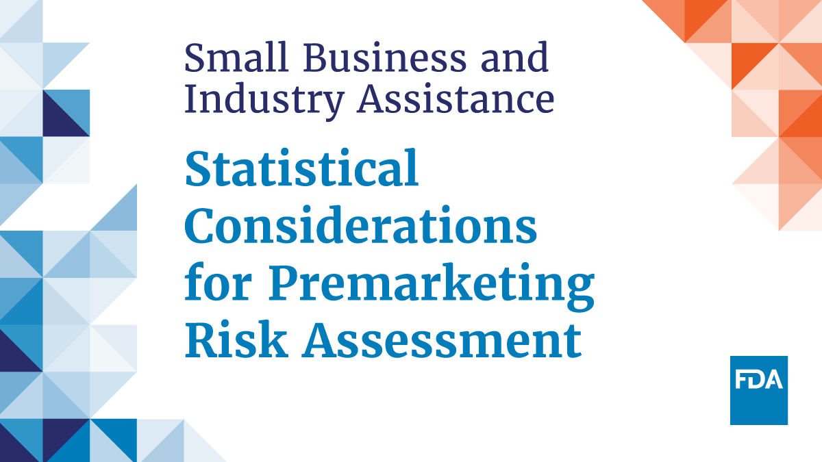 #ICYMI: There's still time to register for our upcoming #CDERSBIA virtual webinar, Statistical Considerations for Premarketing Risk Assessment, on May 16 from 1 PM - 2:30 PM ET.

Learn more and register today: fda.gov/drugs/news-eve…