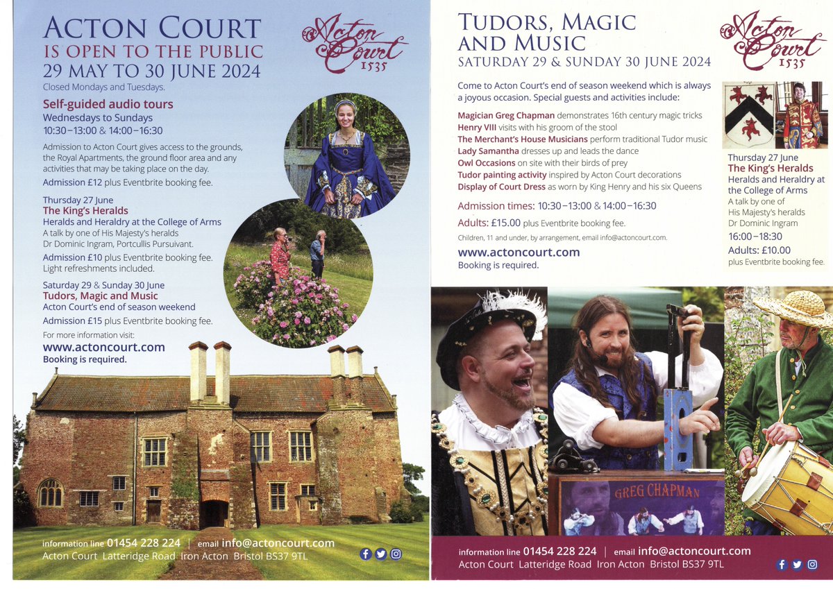 Acton Court, @actoncourt, #Tudorhistory, #ActonCourt, #Tudor, #gardens. 
Acton Court will be open to the public from Wednesday 29th of May to Sunday 30th of June. See actoncourt.com for all information regarding Tours, Events, and workshops. Bookings via Eventbrite