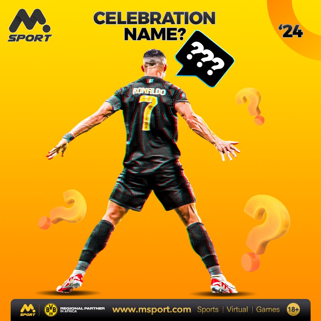 Popular CR7 celebration. Let's see how many fans will get it correctly.

#MSport #Trivia