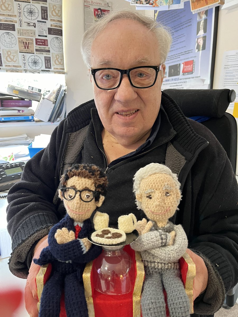 Today in TPTV HQ 1. FAB hand made “Mike+Noel” model sent in. 2. Someone’s complained we include ‘sublime manipulation’ in films? 3. Chap rang , spotted his mum on tptv 4. lady rang to thank us for changing her life 5. Chap fuming we cut a suicide scene 6. Been sent biscuits :)