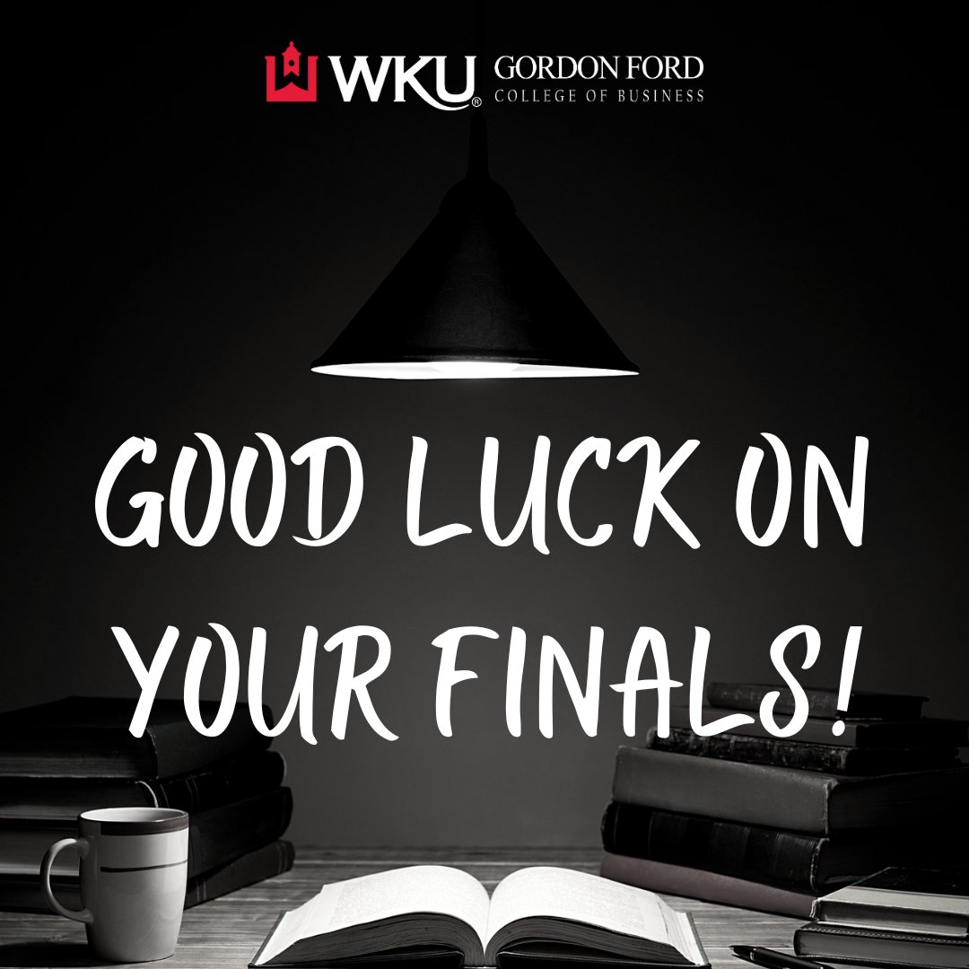 📚Finish strong Hilltoppers! Good luck on your finals!📚 #wku #finals #gfcb