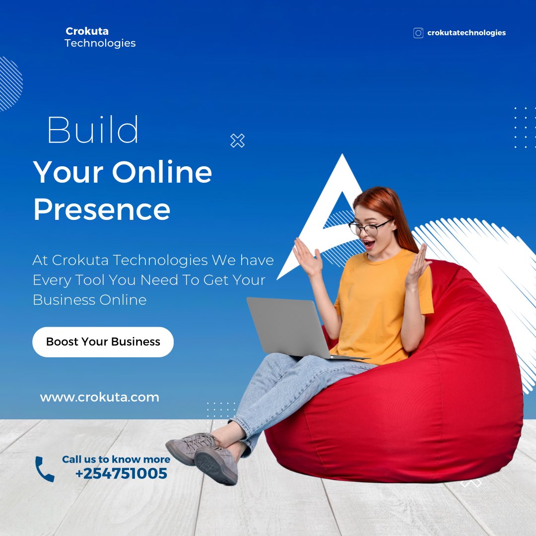 Build your brand's digital empire with Crokuta Technologies - we've got all the tools you need! 🚀💻 #CrokutaTechnologies #DigitalPresence #BrandBuilding #OnlineTools #TechSolutions