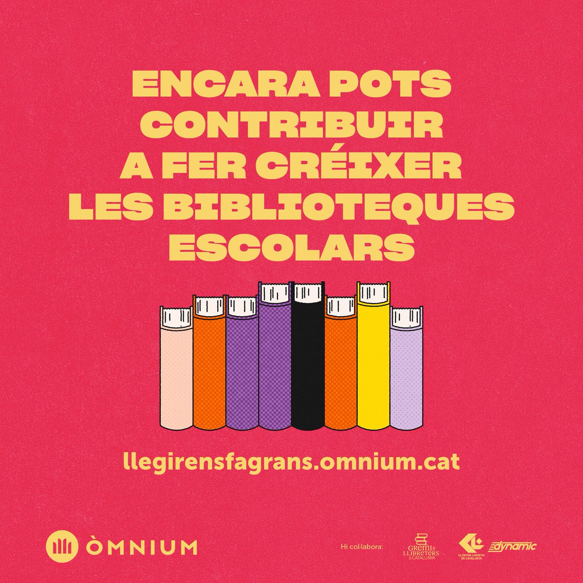 📖 Ajudem a fomentar la lectura en català entre els infants i joves! Regala un llibre a les biblioteques escolars, l'agent democratitzador de la lectura 👉 llegirensfagrans.omnium.cat