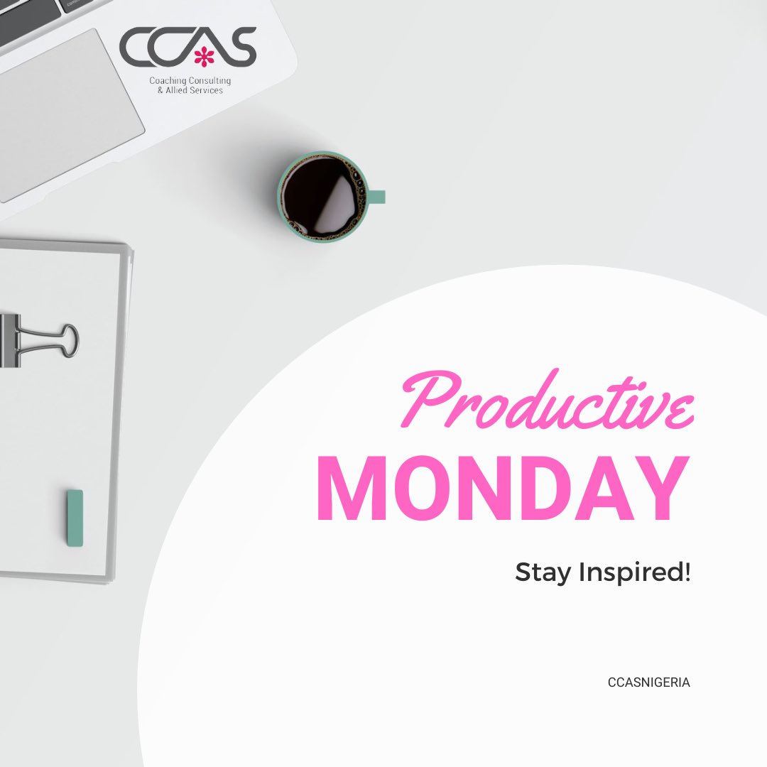 Your Monday thoughts sets the tone for your whole week. See yourself getting stronger and living a fulfilling life.
.

.

.

#ccasnigeria  #trainingbusinessprograms #coachingbussinessgrowth #businessdevelopmentmanager #personaldevelopmentcoach #sucessmindset