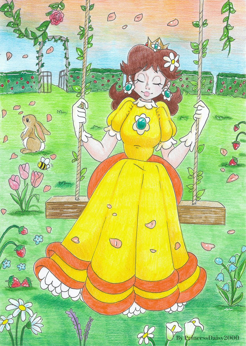 🌼𝗦𝗽𝗿𝗶𝗻𝗴 𝗗𝗮𝘆☀️
hello guys! 🌸 finally it's spring season and I wanted to celebrate it with a cute drawing of our flowers princess ^^ let me know what do you think! ✨

#princessdaisyfanart #supermario #nintendo #princessdaisy #art #traditionalart