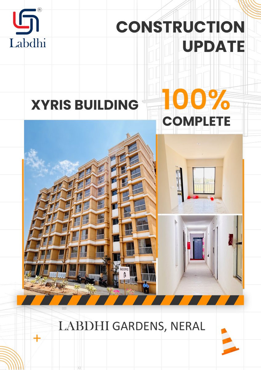 Here is the “100% Ready” Xyris Building at Labdhi Gardens Phase 6-11, Neral. ✅

✅Quality Construction
✅30+ Lifestyle Amenities
✅No. 1 Riverside Township

#ConstructionUpdate #Progress #Township #Property #Realtor #Network #Neral #LabdhiLife