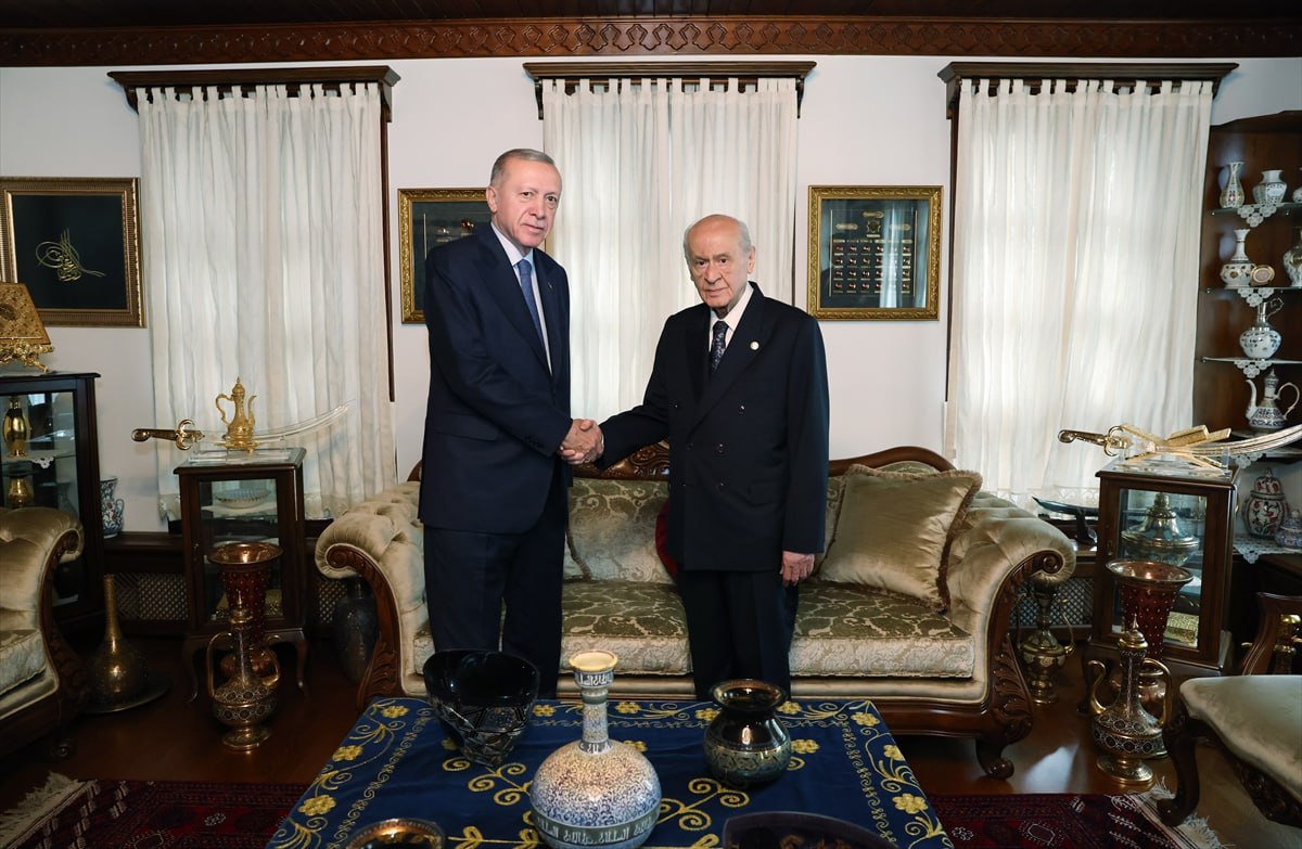 📷Cumhurbaşkanı Erdoğan ile MHP Lideri Devlet Bahçeli'nin görüşmesinden ilk fotoğraflar.