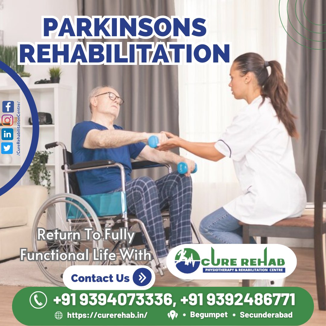 #ParkinsonsRehabilitation #Hyderabad #Begumpet #Secunderabad #Physiotherapy #RehabilitationCentre #Mobility #NeuroRehabilitation #MovementDisorders #CureRehab #NeurologicalRecovery #ParkinsonsAwareness #BalanceAndCoordination #HealthyLiving #FunctionalMovement #RecoveryJourney🧠