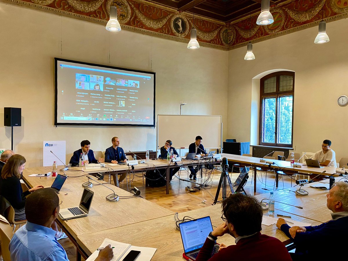 Grateful for all our participants in today‘s seminar on 'The Belt And Road Initiatives and geoeconomic order' @EUI_EU, which I was happy to co-chair with @gustav_yang | eui.eu/events?id=5682…