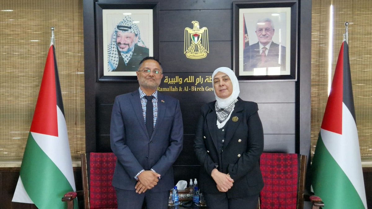 Canada’s Representative to Ramallah, David Da Silva, met today with Dr. Laila Ghannam, Ramallah’s Governor, to discuss increasing violence in the #WestBank, the situation in #Gaza, and how we can strengthen the voices and leadership of Palestinian women. #SheLeadsHere