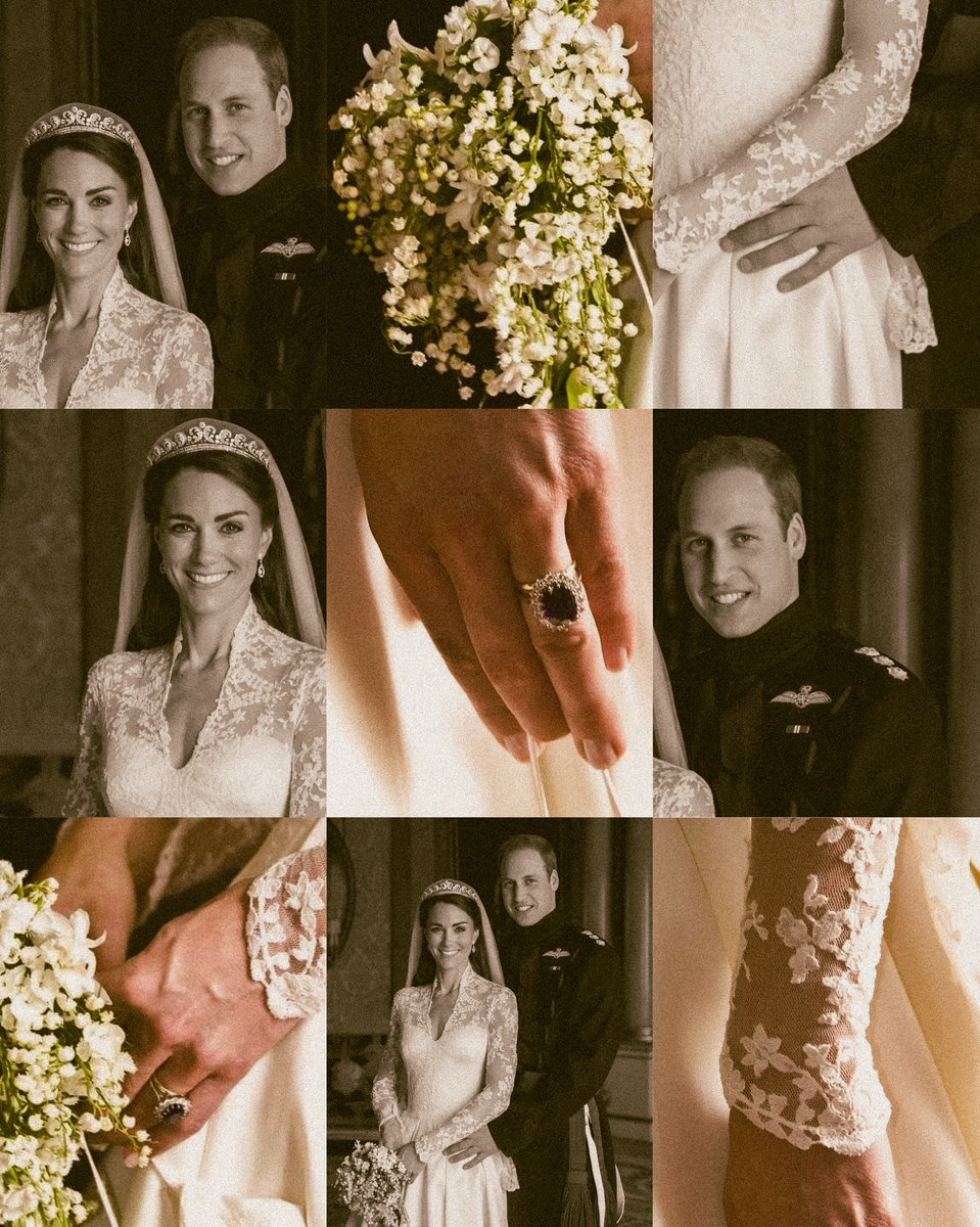 💍🤍💐

  #13YearsofWillandKate

#PrinceandPrincessofWales