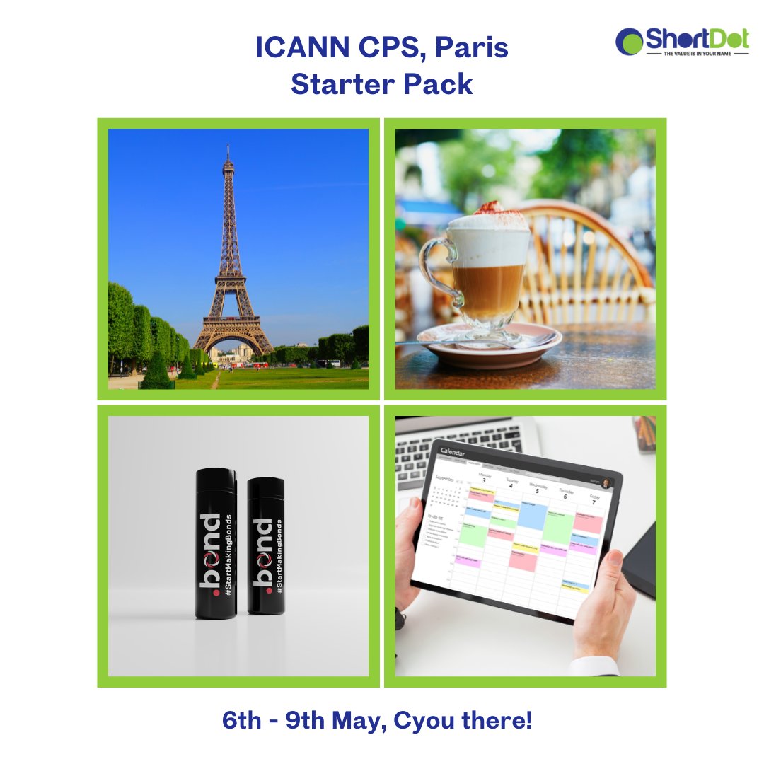 All set for @ICANN  Contracted Parties Summit, Paris (6th to 9th May)

Cyou there!

#ICANN #ICANNCPS #ICANN2024