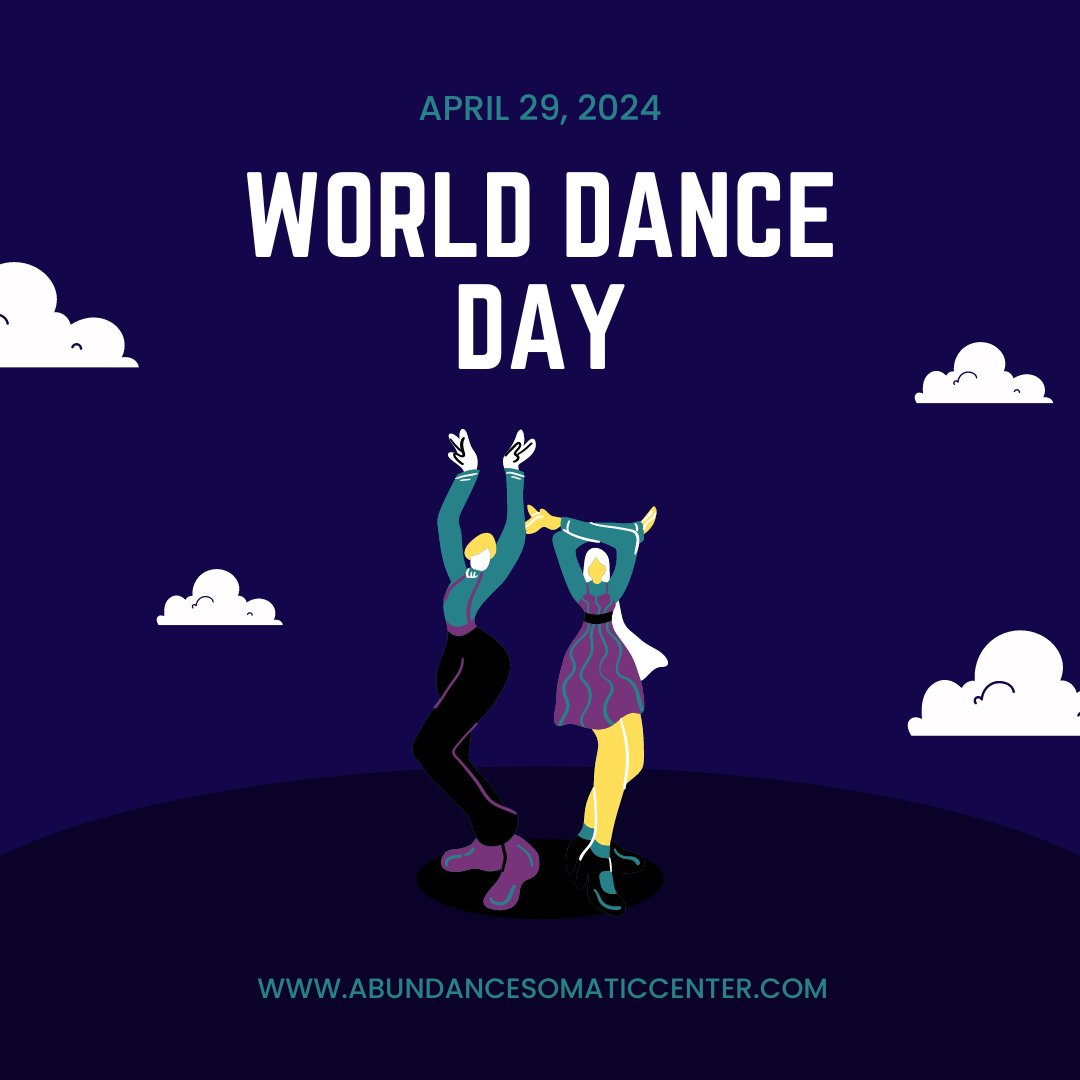 #dance is a great way to boost your mental health! The best part is that you don't have to know any specific style of dance. Just move your body and that is dance.

 #abundancesomaticcenter #mentalhealth  #worlddanceday #worlddanceday2024 #dancetherapy #dancemovementtherapy
