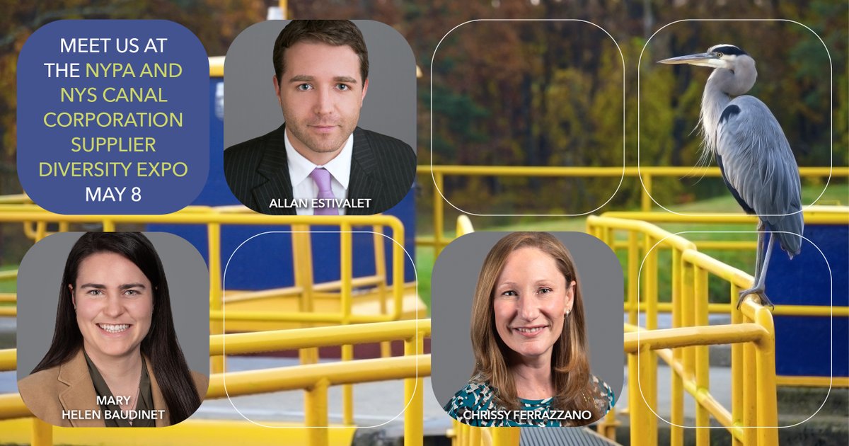 Schnabel will be at the NYPA and NYS Canal Corporation Supplier Diversity Expo! Look for Allan Estivalet, Mary Helen Baudinet, and Chrissy Ferrazzano on May 8 in White Plains, NY! #SchnabelEngineering #NYPA #NYS