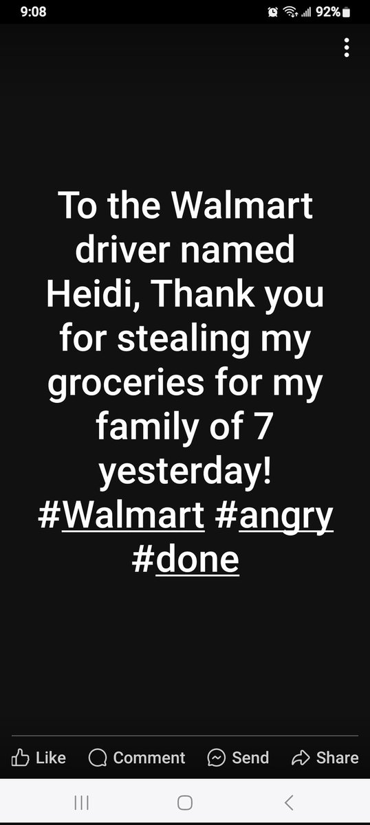 CrazyAshRed's tweet image. #Walmart #homedeliveryservice #angry