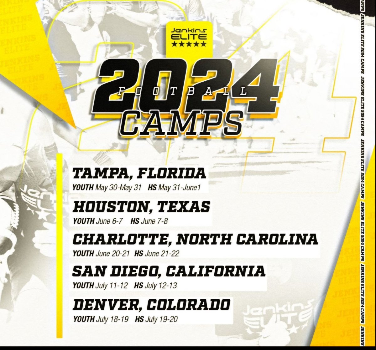 Thank you for the invite for the Jenkins Elite Camp @TJenkinsElite  @BECoachKendrick @KPGfootball @LippertScouting @CSmithScout @drew_toennies @RoadToHouston @cleats2whistle @Bryan_Ault @SeanW_Rivals @Excelspeed12 @BE_Chargers