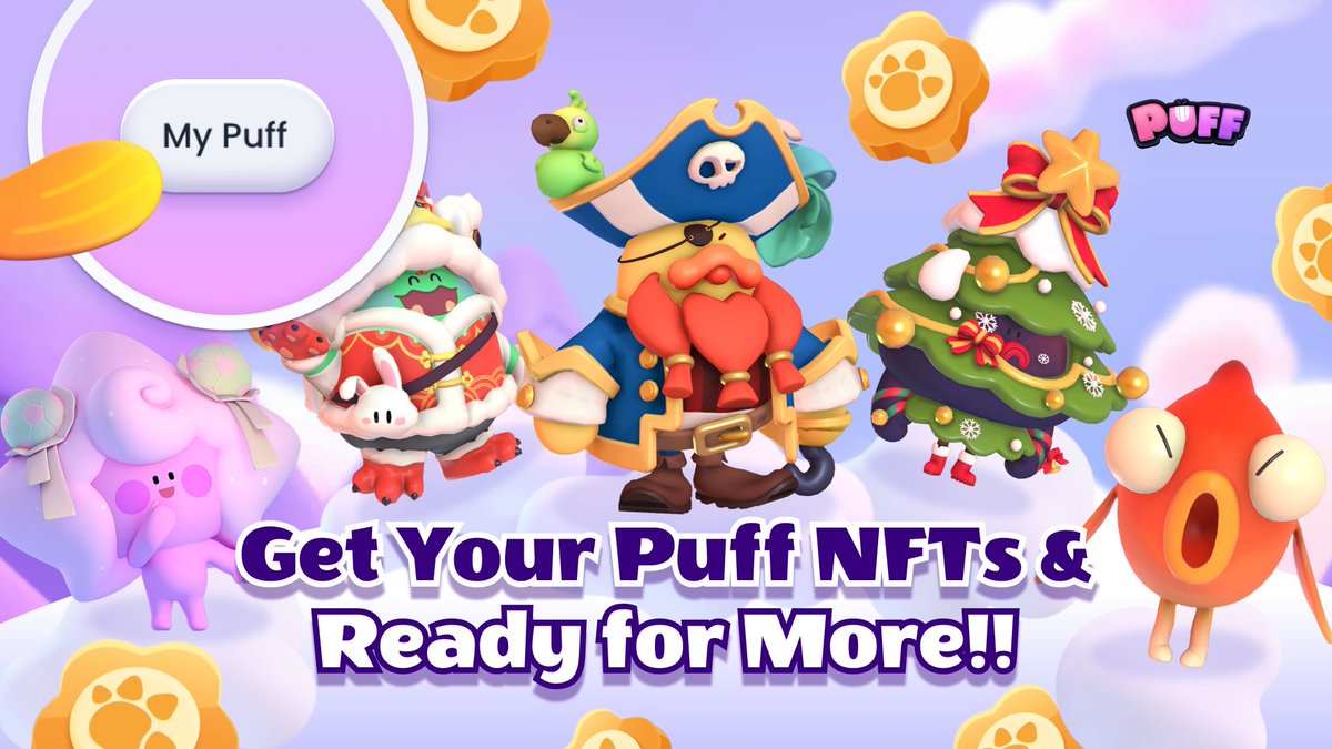 Details abt migration is out! 🔗 bit.ly/P-Migration Learn abt our 5 #NFT collections: docs.puffverse.pro/puffs-nft/puffs Check/Buy: puffverse.pro/mypuff Get Puff NFTs before the Snapshot on May 6 for 🎦 #Ronin Puff NFT airdrop 🎁 Rewards that can be redeemed to initial tokens