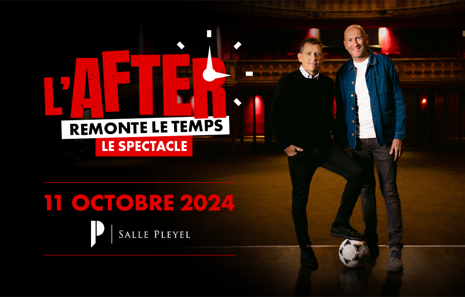 🚨[ MISE EN VENTE ]🚨 @gilbertbrisbois et @DanielRiolo vous présentent « l’After remonte le temps » sur scène ! Un spectacle inédit où les compères vous transportent à travers les grands matchs qui ont marqué l'histoire du football ⚽️ 🎫 tinyurl.com/4wnvujhz