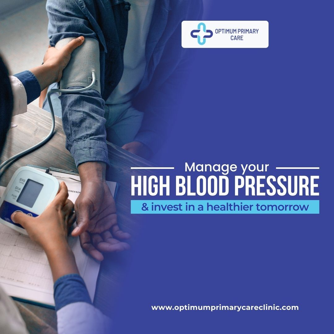 Don’t let an unhealthy life hold you back! At Optimum Primary Care, we're dedicated to helping you manage your high blood pressure.
#bloodpressure #checkup #health #diabetes #healthylifestyle #hypertension #highbloodpressure #cholesterol #healthy
