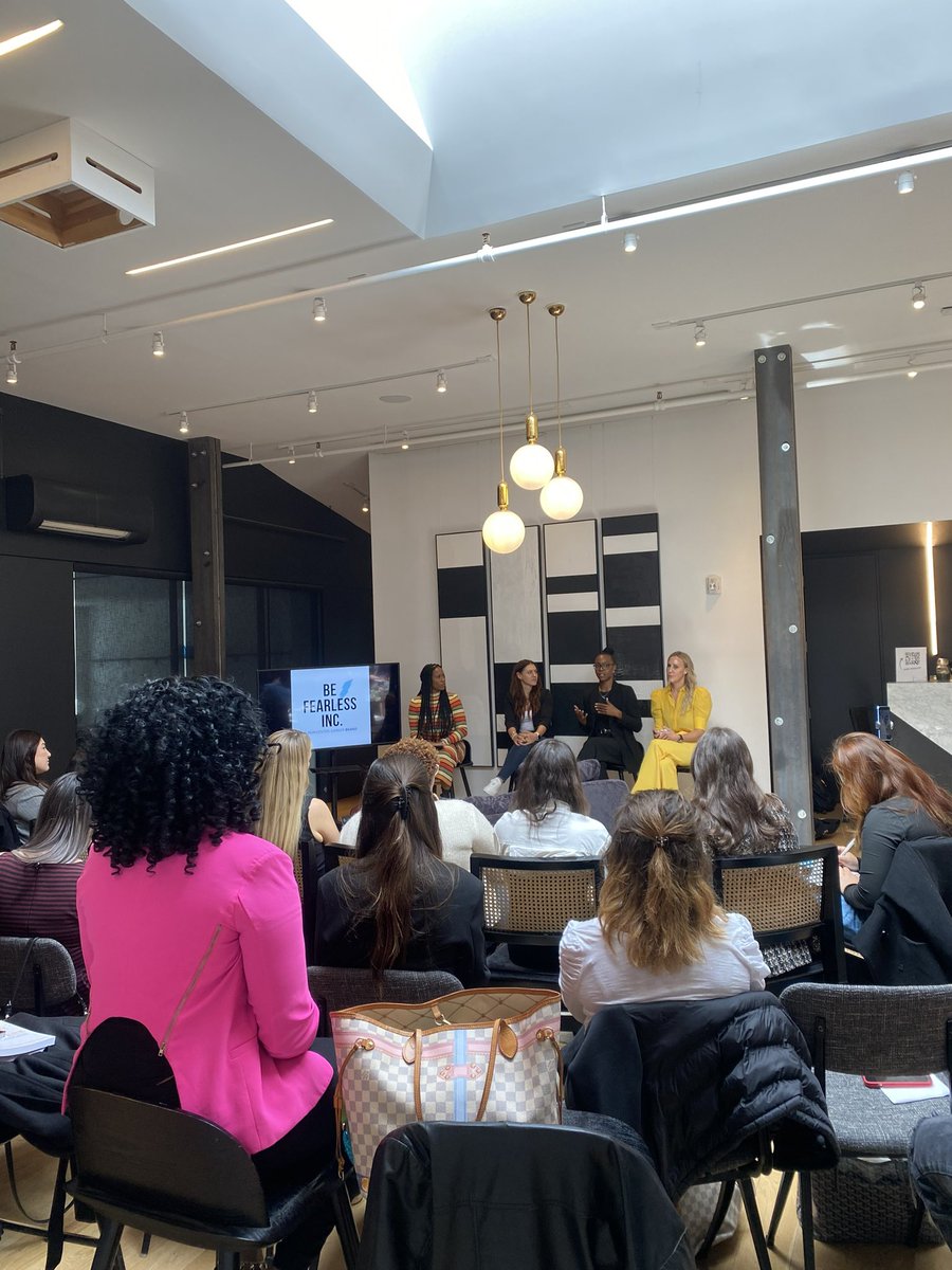 Some more photos from the Be Fearless event in NYC on Saturday. Super cool to be surrounded by women who all raised $1M + for ideas that people told them would never work. I love sharing those stories!