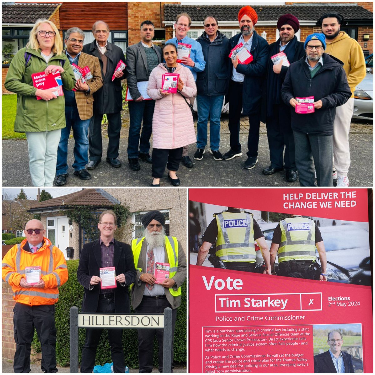 Out in #Slough over the weekend with @TimLabour #LabourDoorstep campaign for Thames Valley #Police & Crime Commissioner election Thursday #May2nd let's make the change Thames Valley needs. #PublicVoice @TanDhesi @harjinder_gahir @atiqsandhu #LabourParty