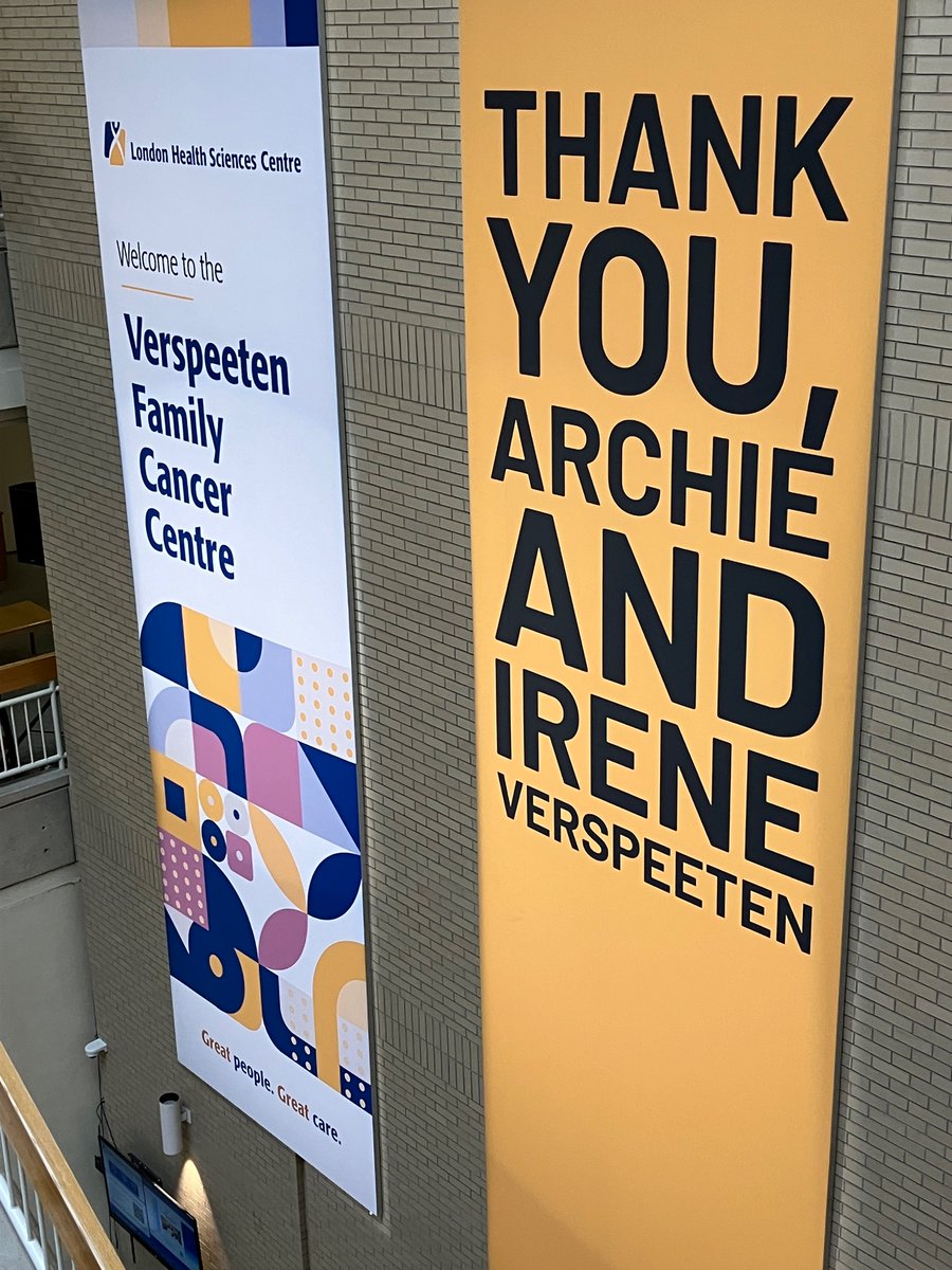 Today we celebrate a monumental donation from the Verspeeten family to fund the future of cancer care and research. In rad onc, the funds will support annual fellowships in SABR and brachy, starting in 2025! @LHSFCanada