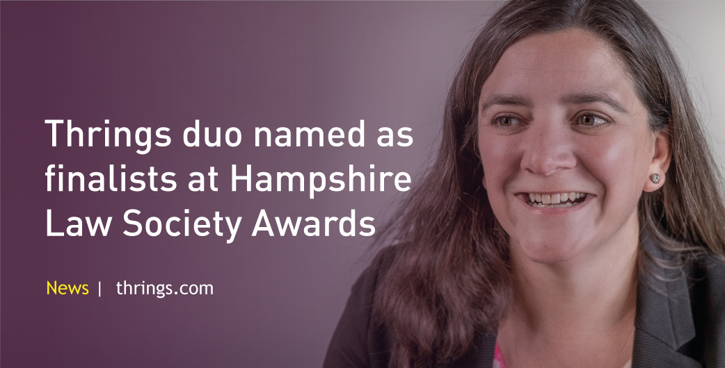 We are delighted that two of our lawyers have been recognised as finalists for top accolades in this year’s Hampshire Law Society Awards with Karen Perugini and Sam Longmore shortlisted for Lawyer of the Year and Junior Lawyer of the Year respectively. hubs.ly/Q02vkH770