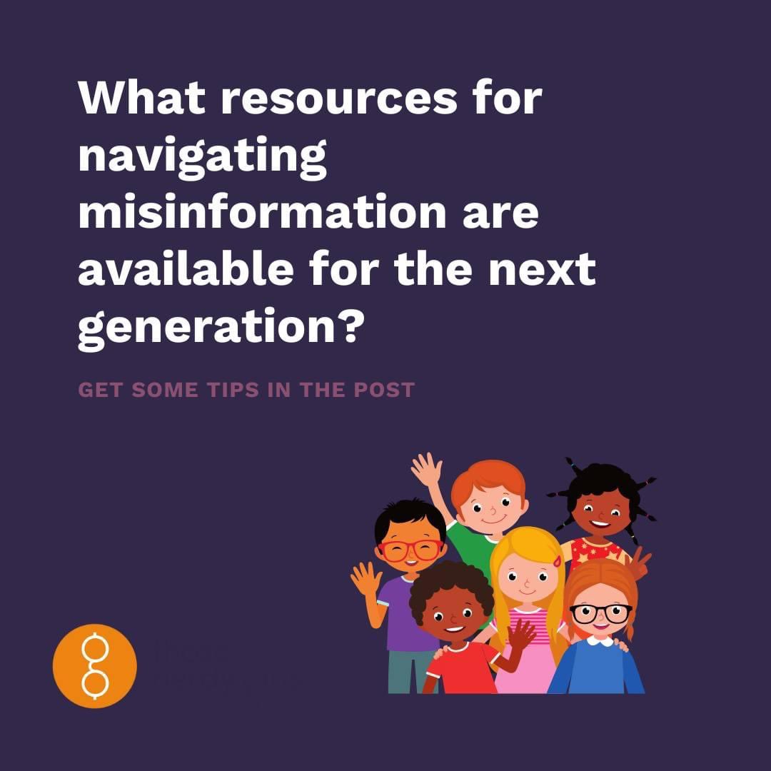Whether you are a teacher or a parent, there are lots of resources available to help kids boost their skills in navigating #misinformation. Check out a few we like below:👇 thosenerdygirls.org/train-next-gen… @m_simanek #ThoseNerdyGirls #dataliteracy