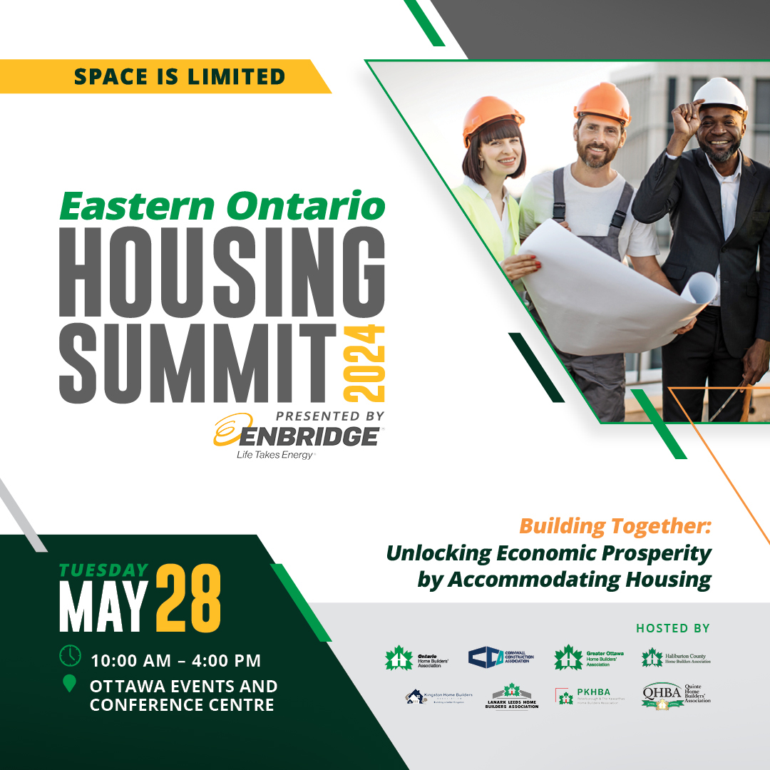 Ever wonder how population trends & the regional economy impact housing demand? Learn more at the 2024 Eastern Ontario Housing Summit! May 28 | 9:00AM–4:00PM Check out the full program & register today! bit.ly/49MTseW