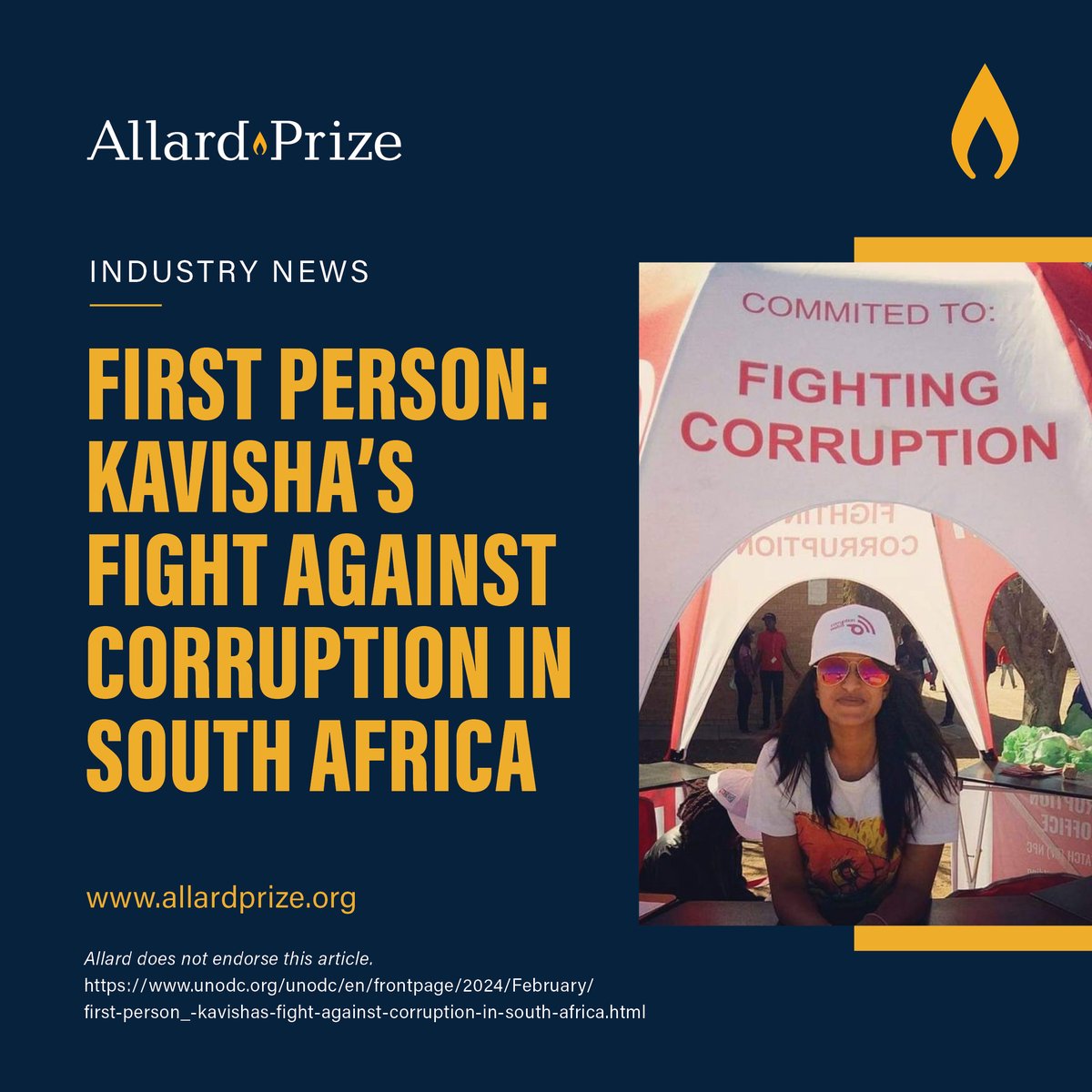 Diving deep into corruption with Kavisha Pillay, UN Youth Ambassador & member of the President's National Anti-Corruption Advisory Council. 

Discover her insights here: 
unodc.org/unodc/en/front…

#EthicalLeadership #FightForJustice #Corruption #Justice