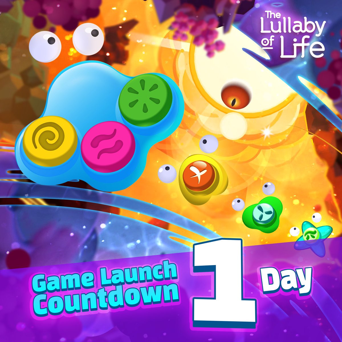 We're just 1 day away from The Lullaby of Life launching on PC! 🧩Challenging puzzles solved with sound and timing 🎧A hypnotic and tranquil soundtrack 🌠Colorful environments based on the origins of the universe Wishlist Now!⬇️ bit.ly/3xSbIXh
