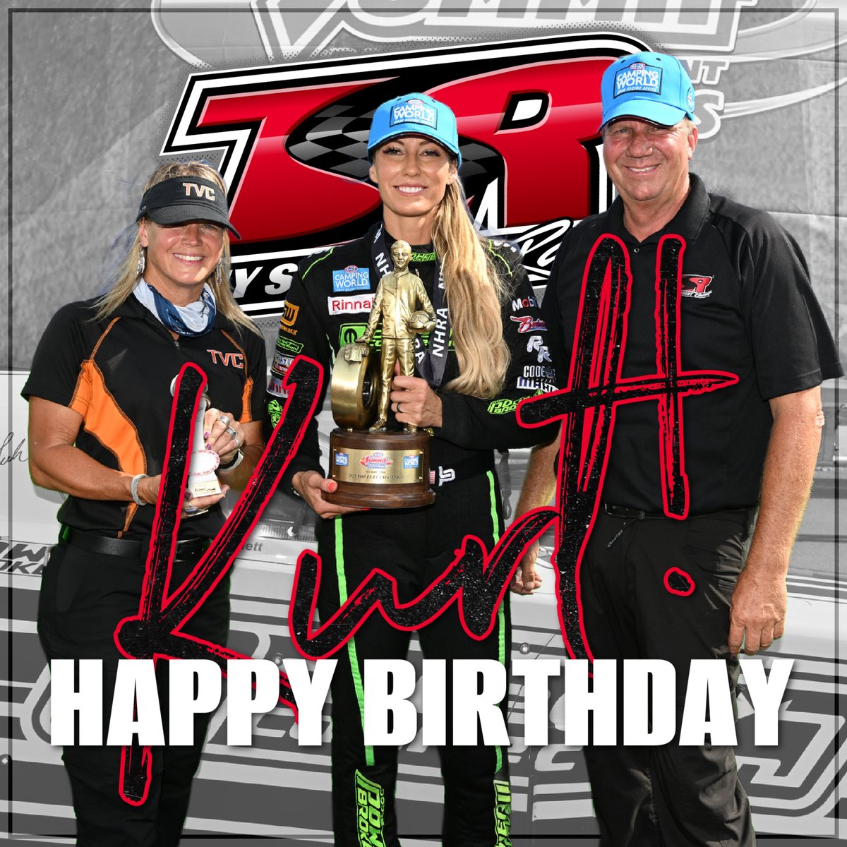 Join us in wishing Kurt a very happy birthday! He's our rockstar Track Specialist and member of #TeamGSD. #TSRnitro | #NHRA | #OneTeamAllTeam
