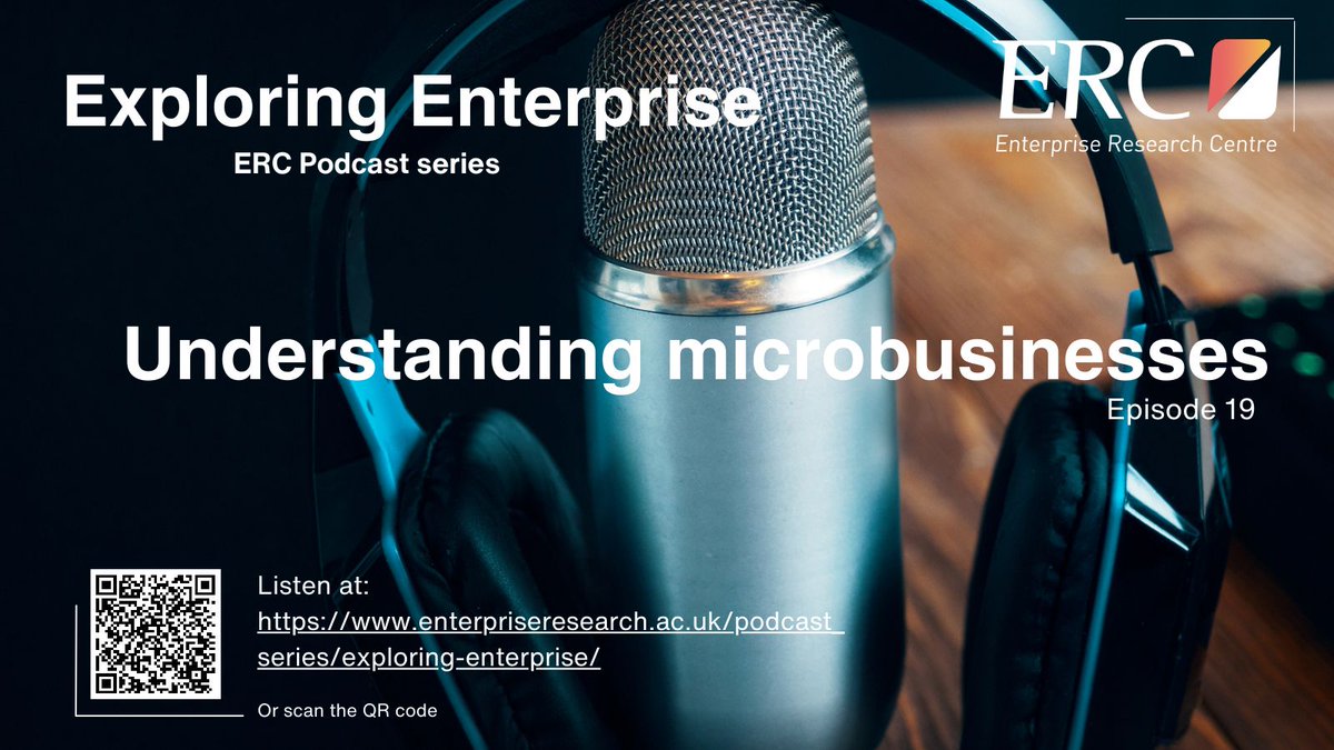 Latest episode of the ERC podcast series released . Reflecting on the world of microbusinesses or micro-enterprises. Mark Hart of the @ERC_UK is joined by Emily Whitehead @SimplyBritain & Andrew Henley @cardiffuni Listen to the full episode here bit.ly/3JEHsl6