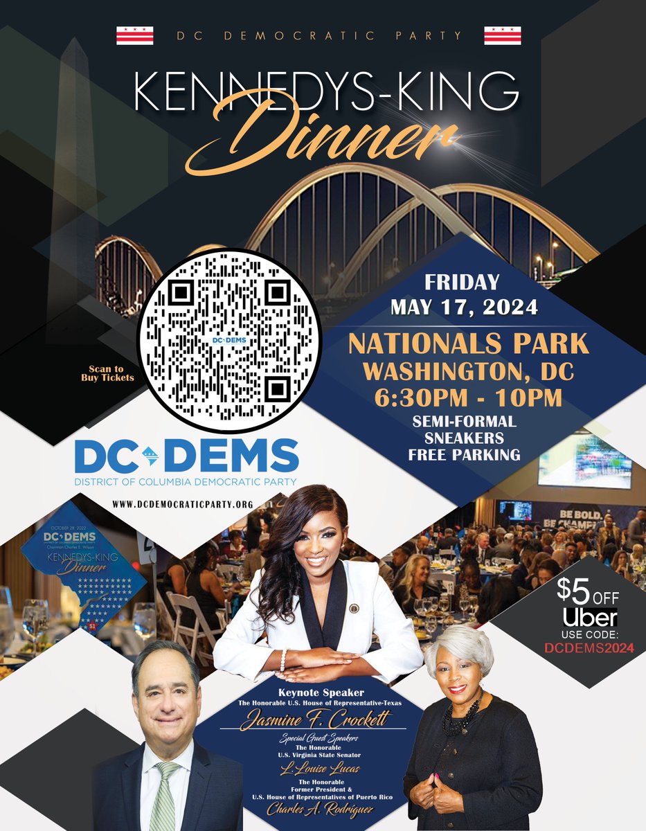 🌟 Join us in just a few weeks at the @DCDemocrats #KKDinner2024! Thrilled to welcome 3 incredible speakers embodying Dem values: @JasmineForUS , @SenLouiseLucas, and Charlie Rodriguez, Chair of the @PR_Dems Secure your tickets: secure.actblue.com/donate/kkdinne… #DemocraticValues 🎟️✨