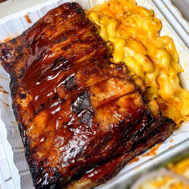 Barbecue Ribs with Mac and Cheese 🧀 homecookingvsfastfood.com 
#homecooking #food #recipes #foodpic #foodie #foodlover #cooking #hungry #goodfood #foodpoll #yummy #homecookingvsfastfood #food #fastfood #foodie #yum