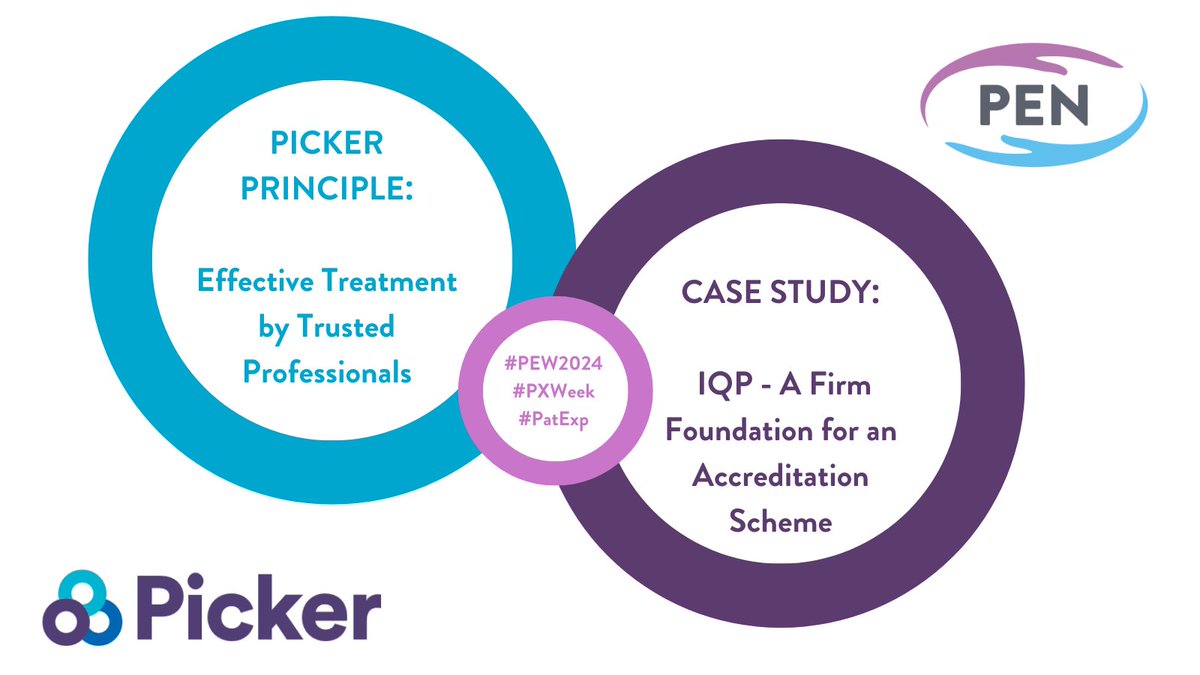 The 'IQP Accreditation System' from @MFT_QIT @MFTNHS was a #PENNA17 'Staff Engagement and Improving the Staff Experience' Award Category Winner and is a shining example of the
@pickereurope Principle; Effective treatment by Trusted Professionals  #PEW2024 #PXWeek #PatExp