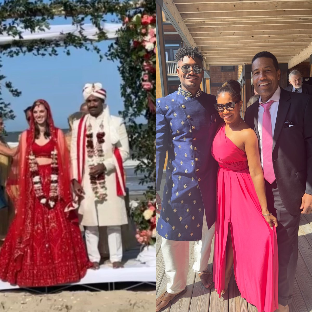 Wishing this LOVELY Couple, Andrew & Christina Persaud MANY years of BLESSINGS, HAPPINESS & LOVE ❤️ WONDERFUL to join them for such a BEAUTIFUL Celebration 😎🙏🏾😊 #Congratulations #TogetherAsOne #Wedding2024