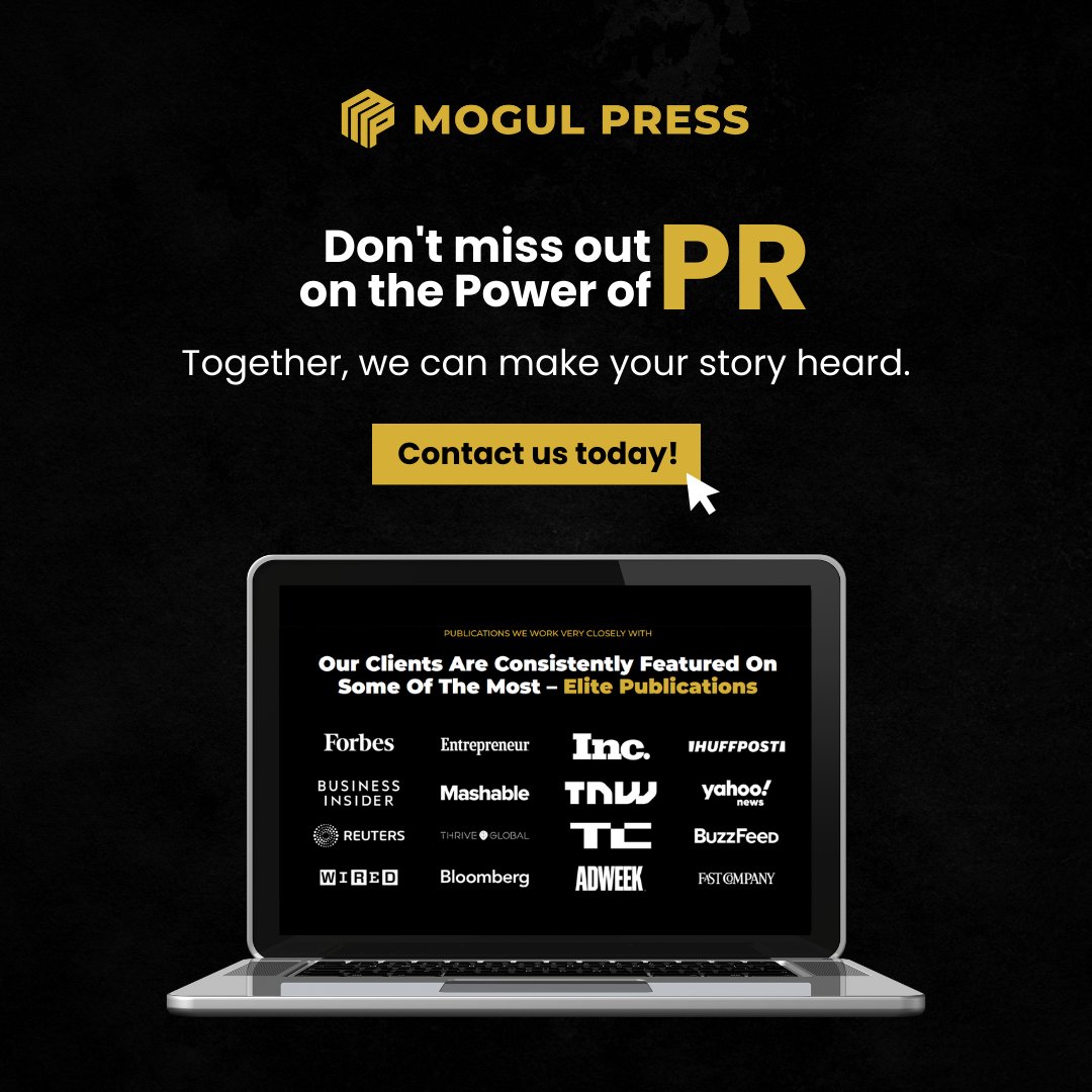 Maximize your brand's impact with Mogul Press, where influential media converges with captivating brand narratives.

#MogulPress #Trustworthy #Partnerships #Relationships #StrongTies #publicrelations #pragency