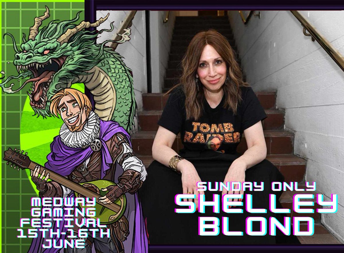 We're incredibly excited to announce Shelley, the iconic voice behind the original Lara Croft in Tomb Raider!  Shelley has showcased her talent in many forms of media.
Don't miss the chance to meet this gaming legend! 

Photo owned by Getty Images and photo by Kate Green