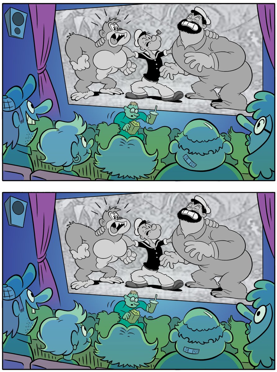 Spot six differences between these panels! Reply 'got it' and share once you find all six. 
#comics #comicstrips #comicskingdom @comicskingdom #FleischerStudios