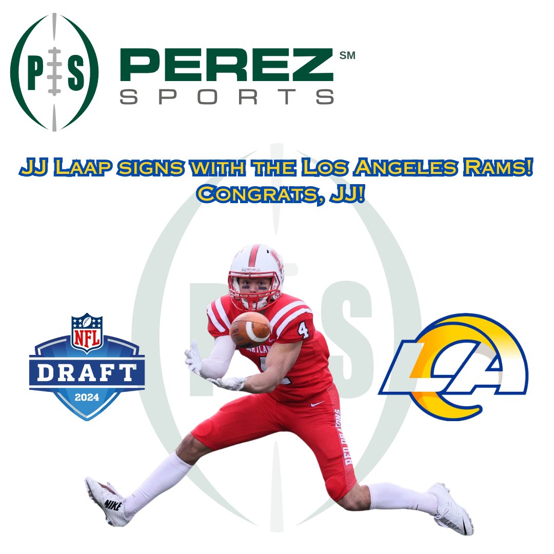 Congrats to our client, JJ Laap, on his contract with the Los Angeles Rams! @jj_laap @PerezSportsJP @CortlandFB