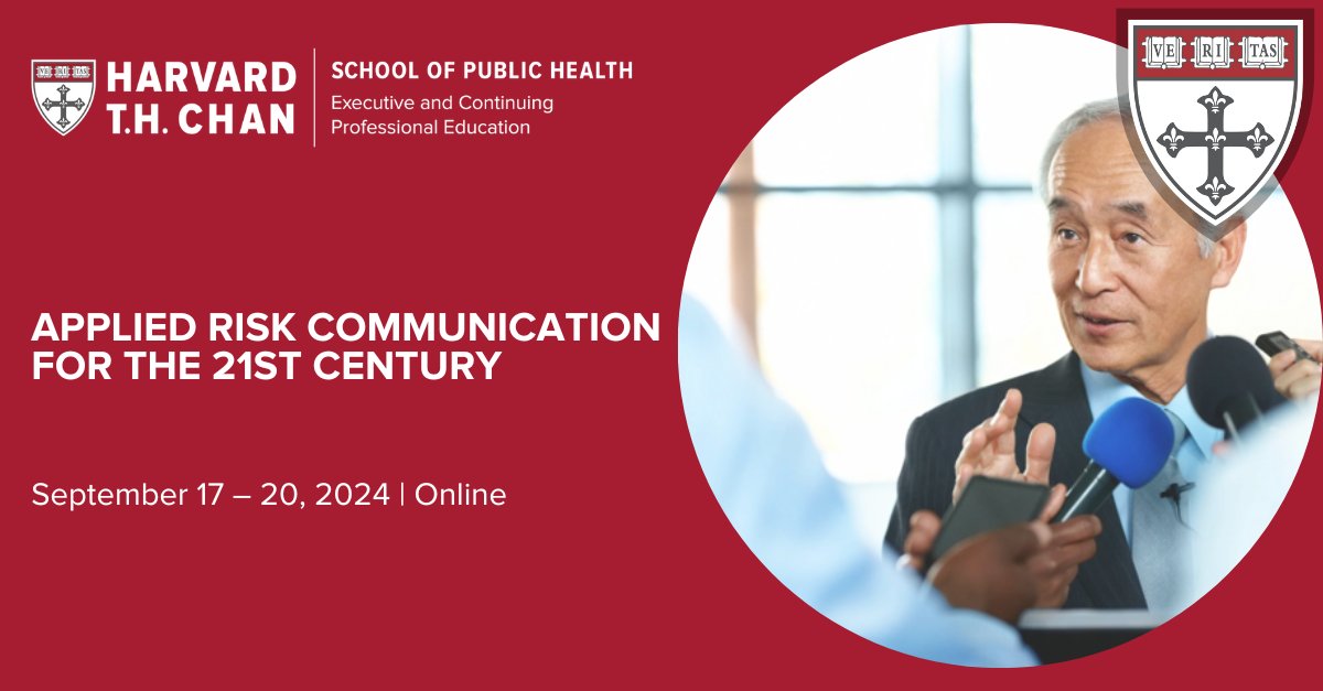 Master risk communication with our course, Applied Risk Communication for the 21st Century.'Equip yourself to tackle misinformation and manage crisis communication effectively. Enroll now and elevate your strategic skills! bit.ly/3OB79Ty #RiskCommunication