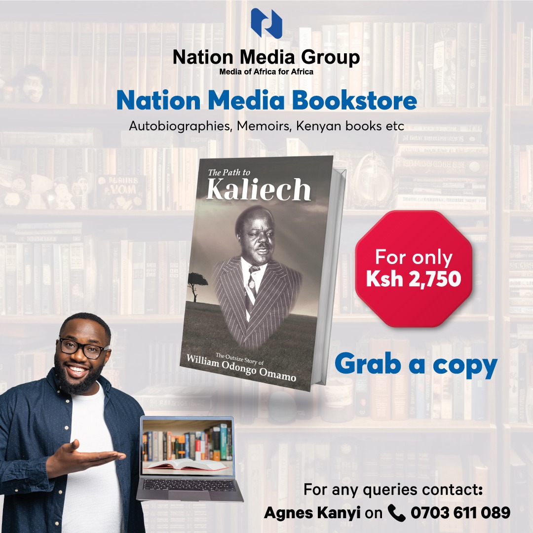 Do you know the origin of Dr. William Odongo Omamo's nickname, 'KALIECH?' For only Kshs. 2750, you get to learn the origin of this popular nickname, as well as get to know answers to the questions about his much talked about relationship with Jaramogi Oginga Odinga, untold…