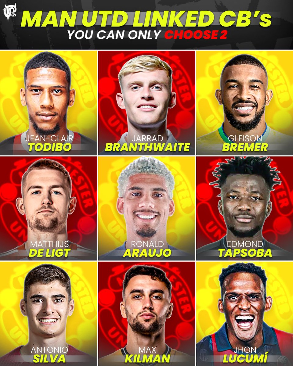 U can only choose 2 ?? 👇👇👇👇👇 Silva and Araujo for me