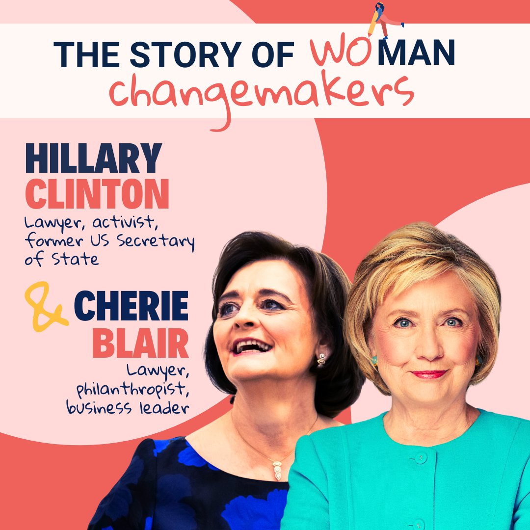 Revisit the groundbreaking conversation between @HillaryClinton & @CherieBlairKC. Their insights on women's #empowerment and #leadership are timeless. Tune in again and reignite your passion for #change! 🔥 🎧thestoryofwomanpodcast.com/episode/replay… @CherieBlairFndn